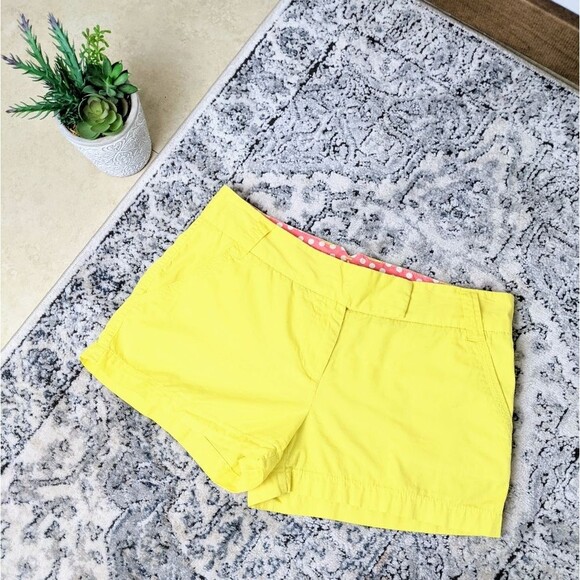 Neon Yellow J. Crew Factory Chino Shorts - Picture 5 of 11
